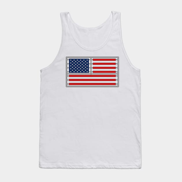 Plastic Sprue scale model american flag Classic Tank Top by GraphGeek